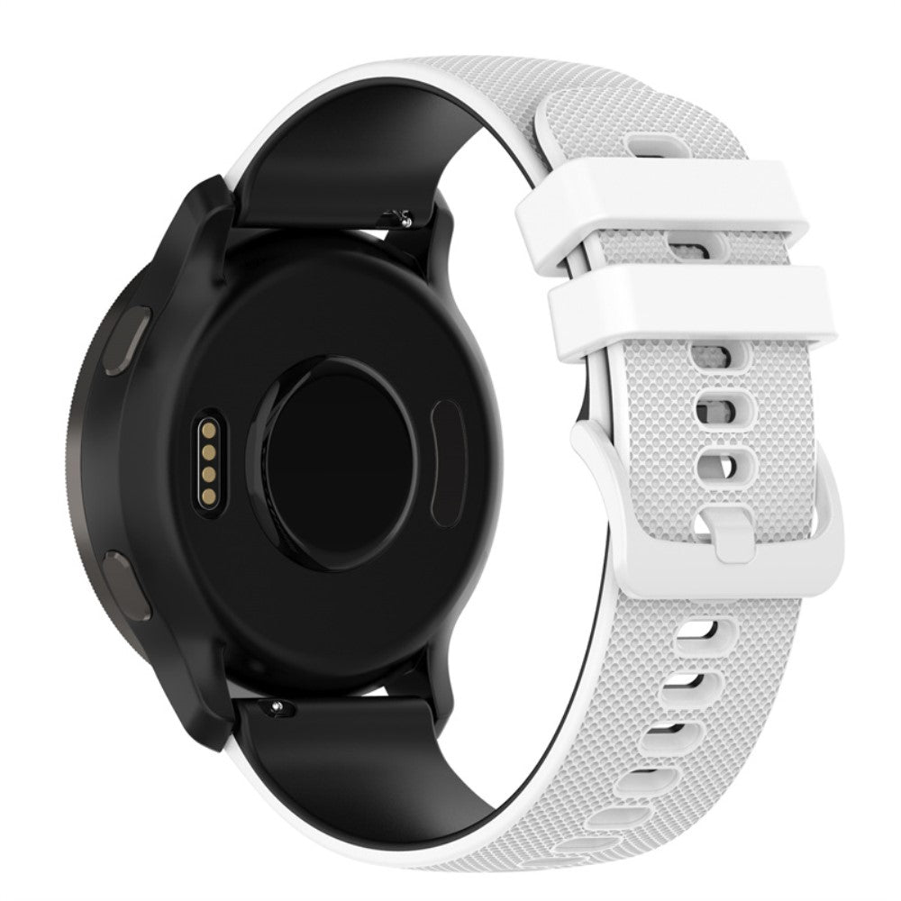Mega fed Universal Garmin Silikone Urrem - Hvid#serie_1