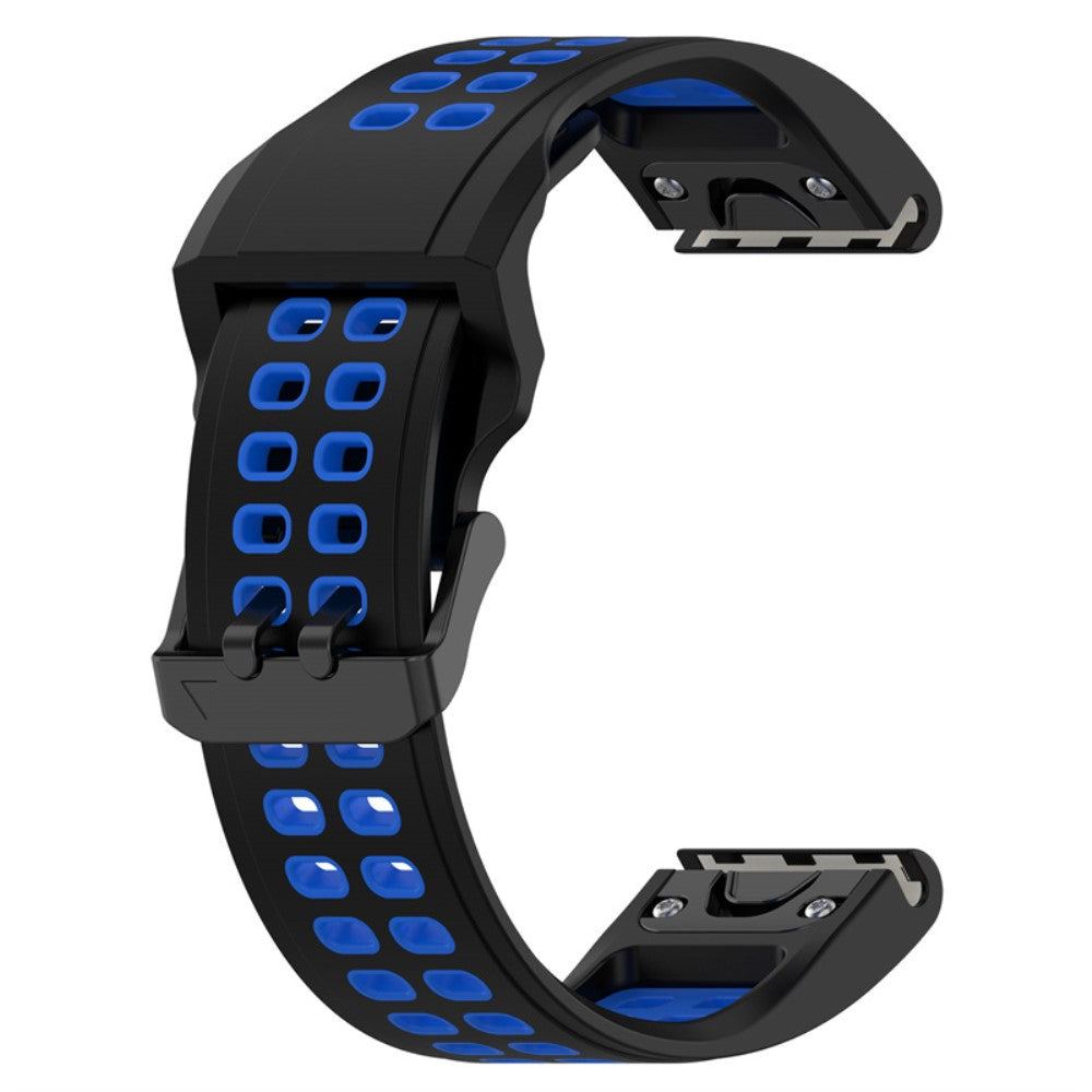 Slidstærk Universal Garmin Silikone Rem - Sort#serie_4