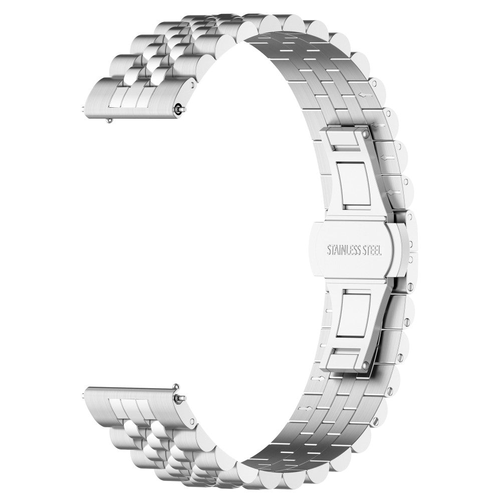 Rigtigt Cool Metal Universal Rem passer til Garmin Smartwatch - Sølv#serie_1