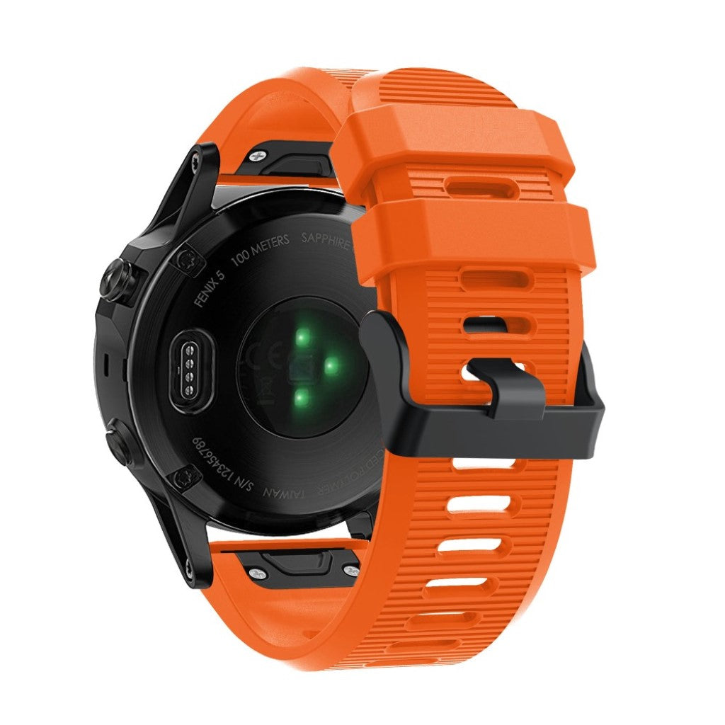 Super godt Garmin Fenix 5X Plus Silikone Rem - Orange#serie_5