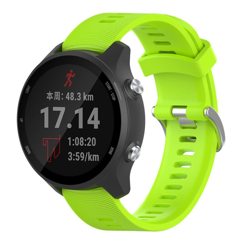 Rigtigt sejt Garmin Forerunner 245 Silikone Rem - Grøn#serie_7