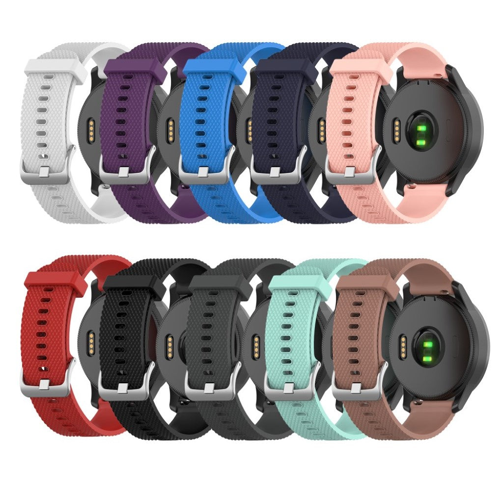 Meget cool Garmin Vivoactive 4 Silikone Rem - Sort#serie_1