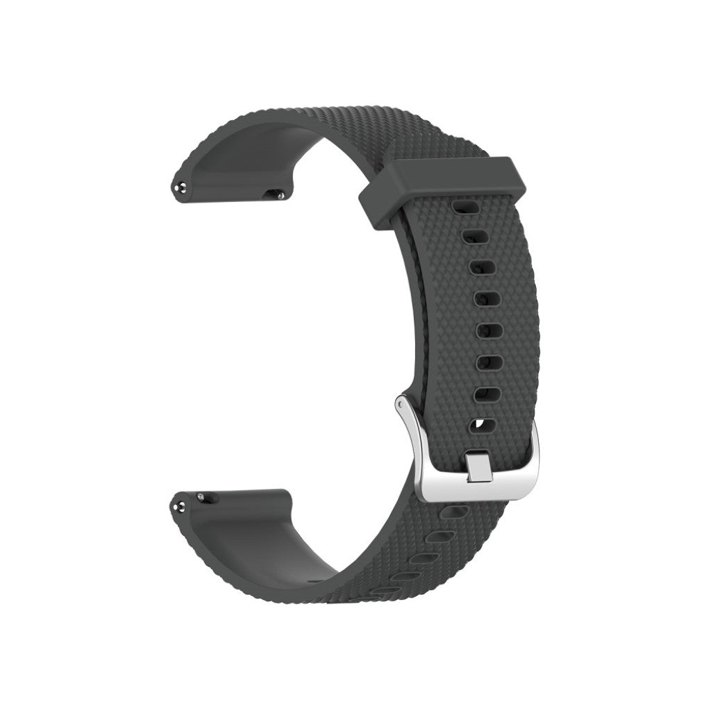 Meget cool Garmin Vivoactive 4 Silikone Rem - Sølv#serie_3