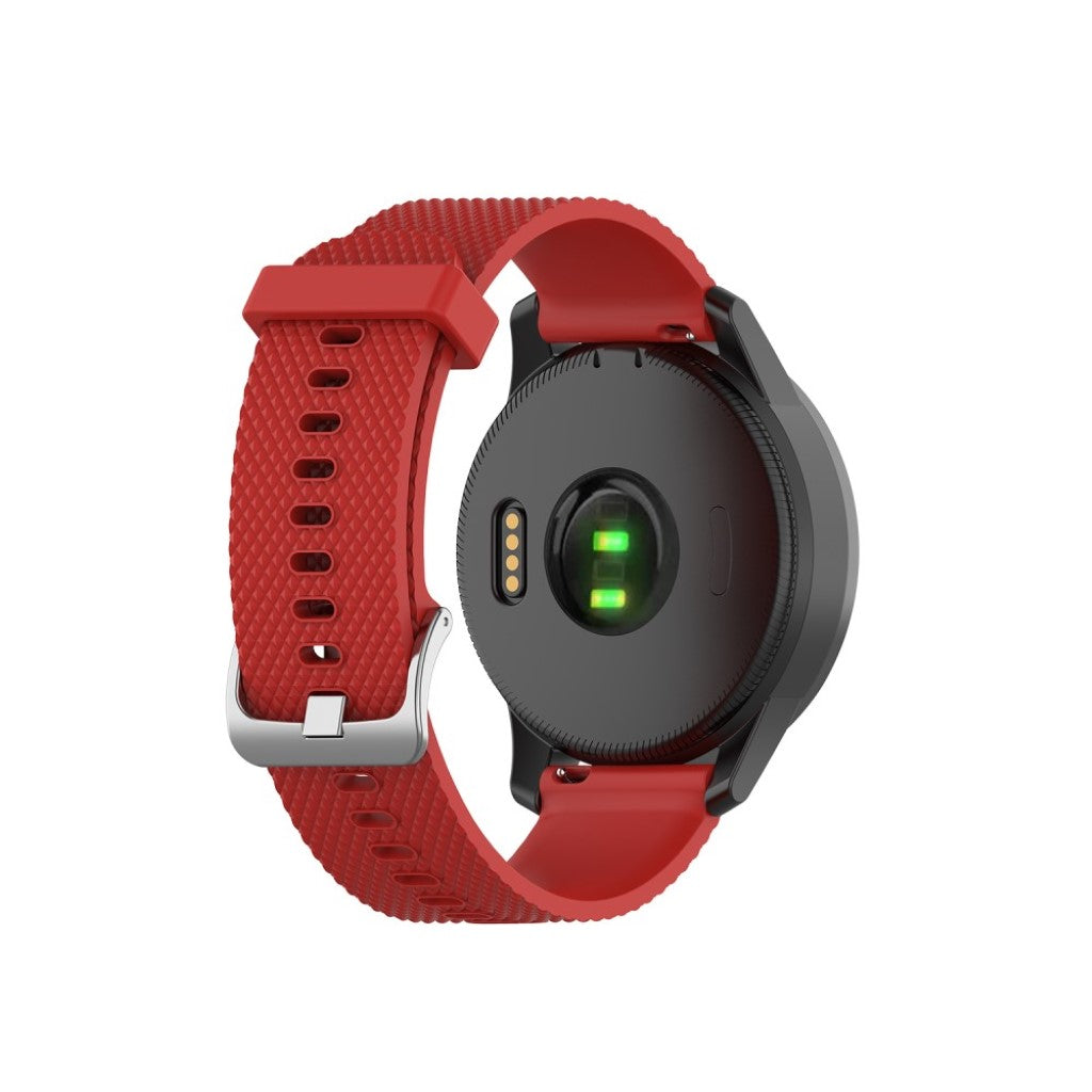 Meget cool Garmin Vivoactive 4 Silikone Rem - Rød#serie_4