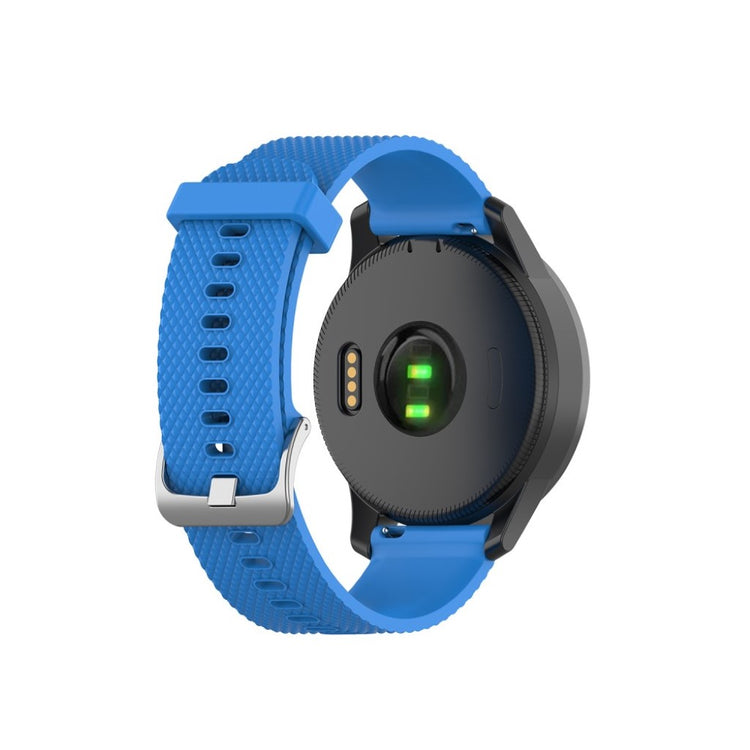 Meget cool Garmin Vivoactive 4 Silikone Rem - Blå#serie_7