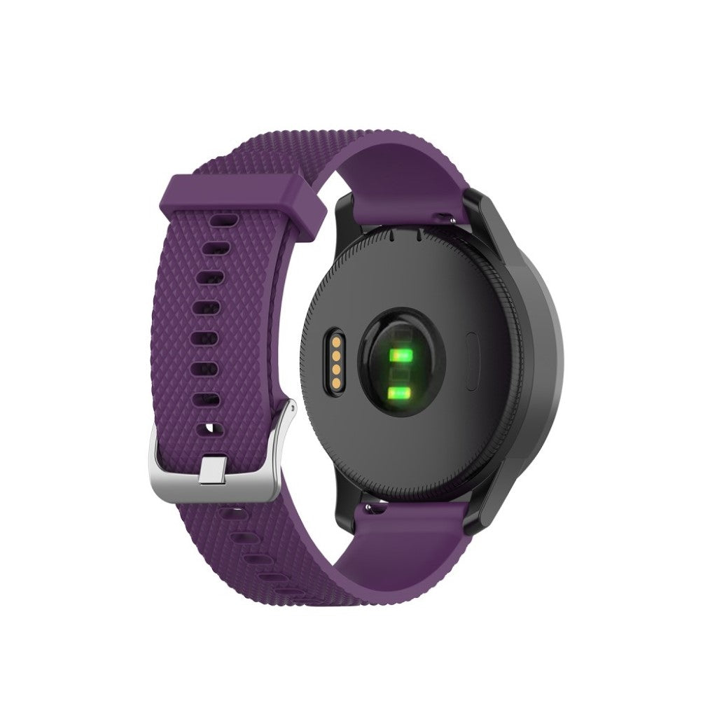 Meget cool Garmin Vivoactive 4 Silikone Rem - Lilla#serie_9