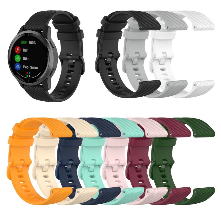 Kønt Garmin Vivoactive 4 Silikone Rem - Sort#serie_1