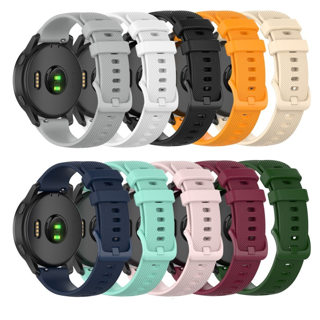 Kønt Garmin Vivoactive 4 Silikone Rem - Sort#serie_1