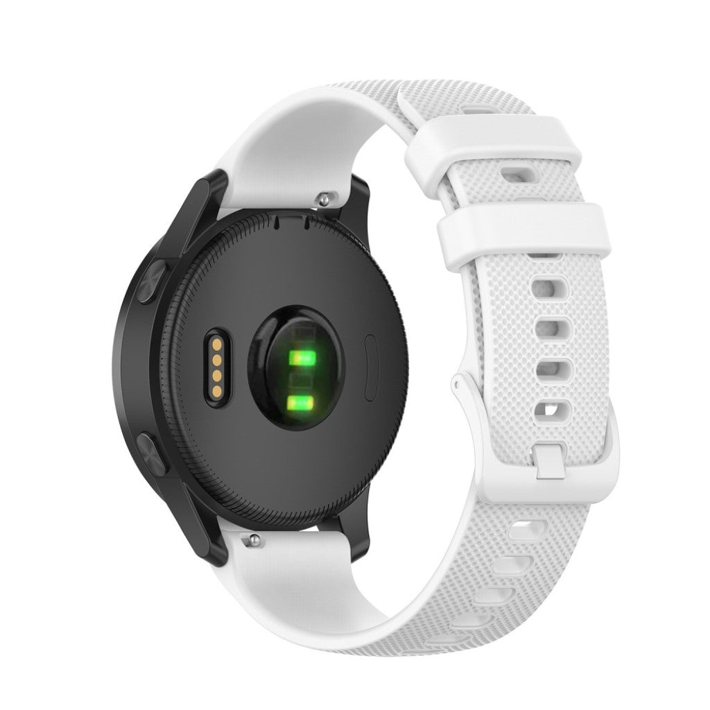 Kønt Garmin Vivoactive 4 Silikone Rem - Hvid#serie_2