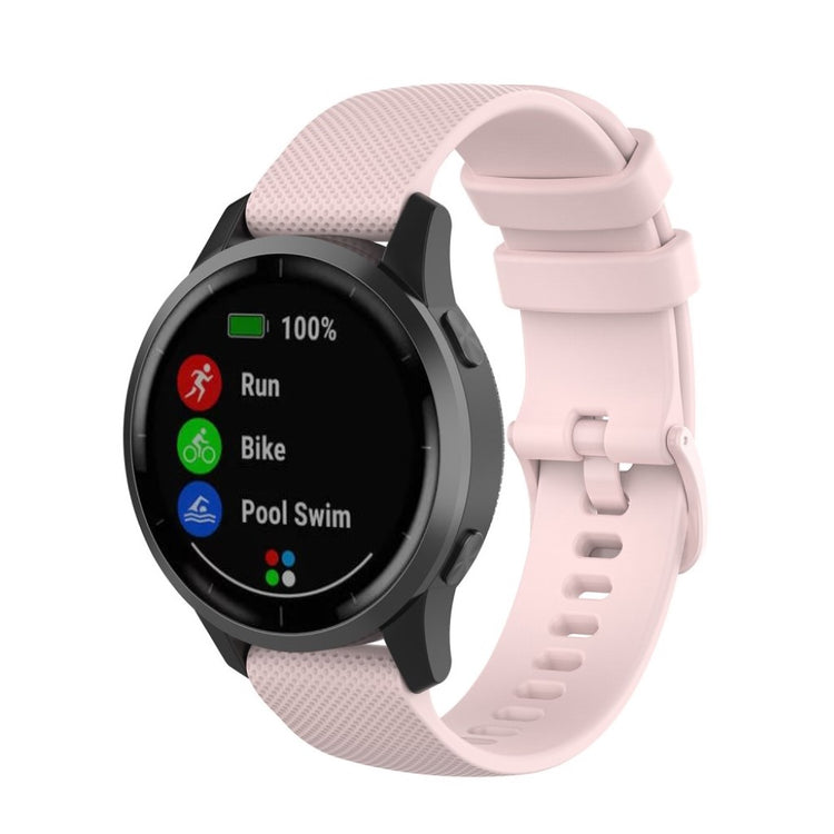 Kønt Garmin Vivoactive 4 Silikone Rem - Pink#serie_5