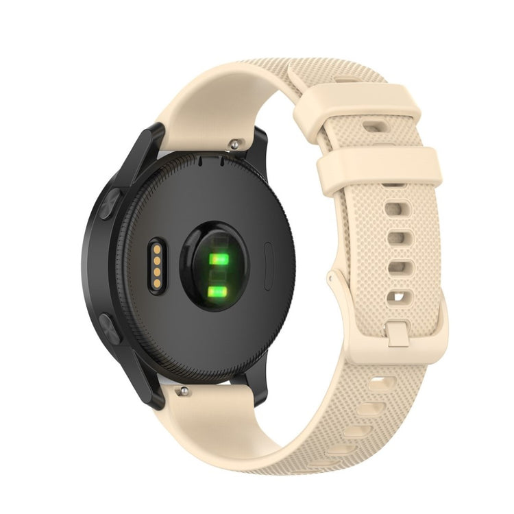 Kønt Garmin Vivoactive 4 Silikone Rem - Beige#serie_6