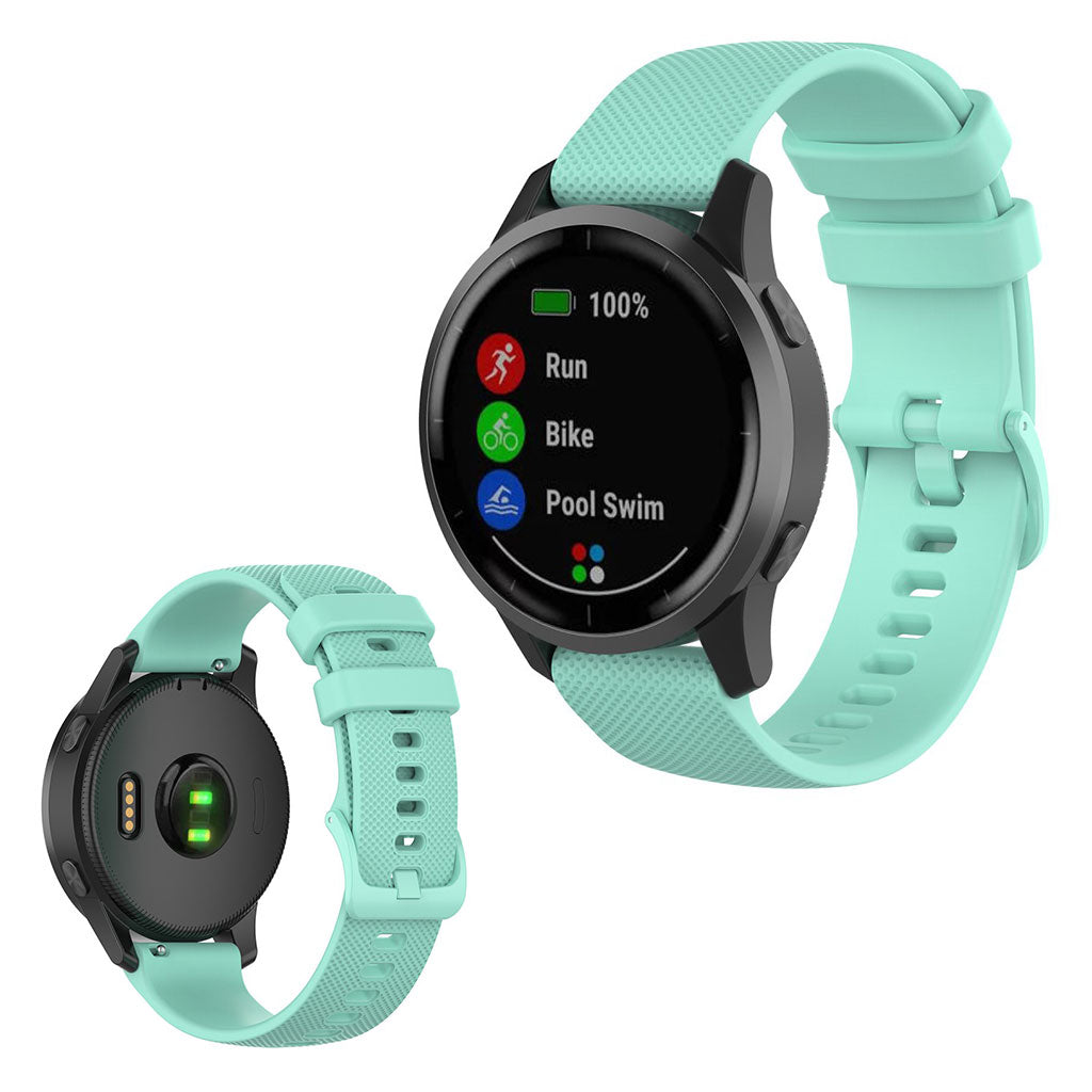 Kønt Garmin Vivoactive 4 Silikone Rem - Grøn#serie_9