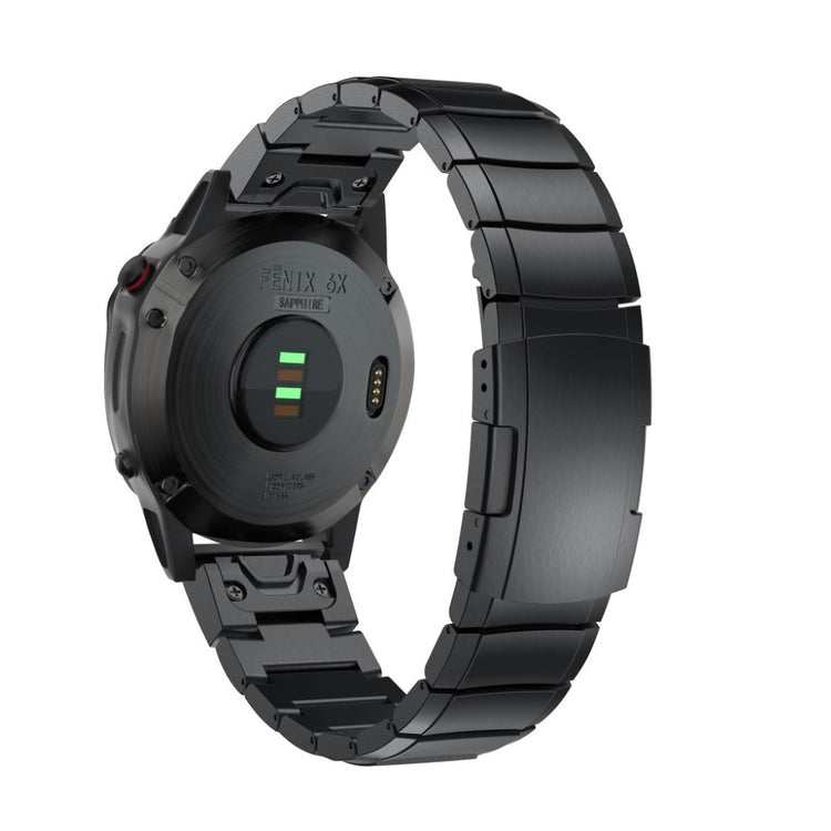 Mega flot Garmin Fenix 6X Metal Rem - Sort#serie_1