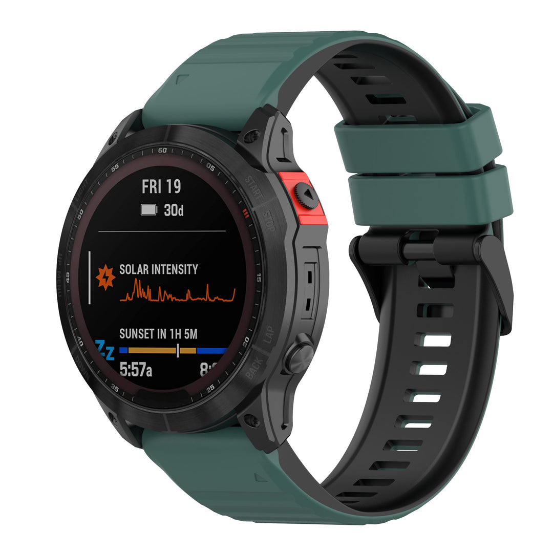 Nydelig Universal Garmin Silikone Rem - Grøn#serie_2