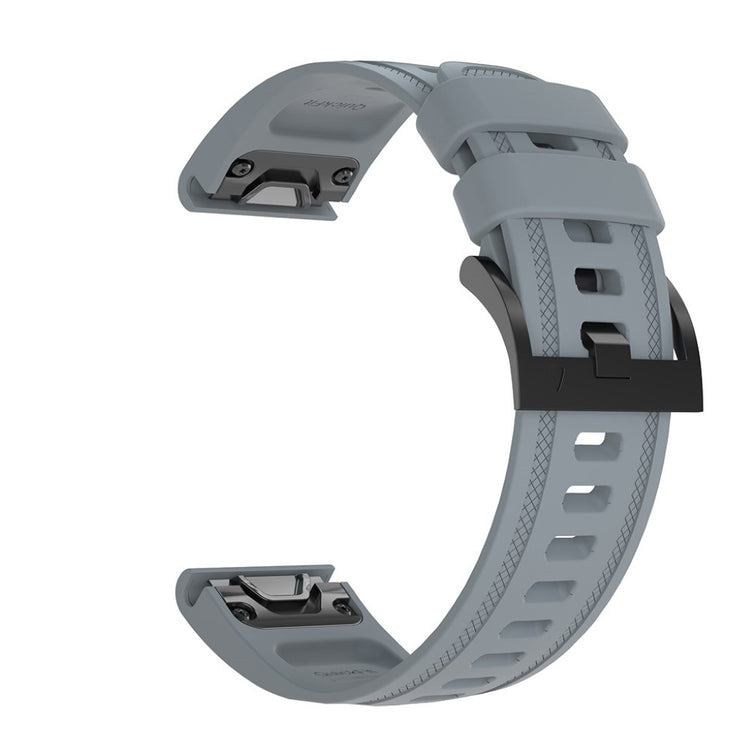 Smuk Garmin Fenix 6S Silikone Rem - Sølv#serie_3