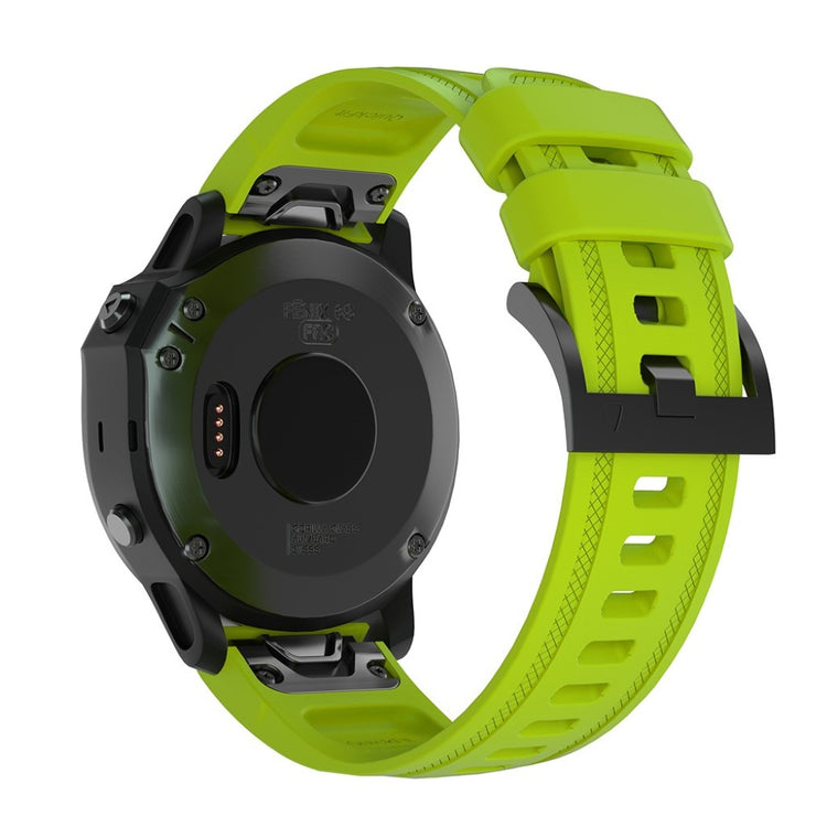 Smuk Garmin Fenix 6S Silikone Rem - Grøn#serie_7