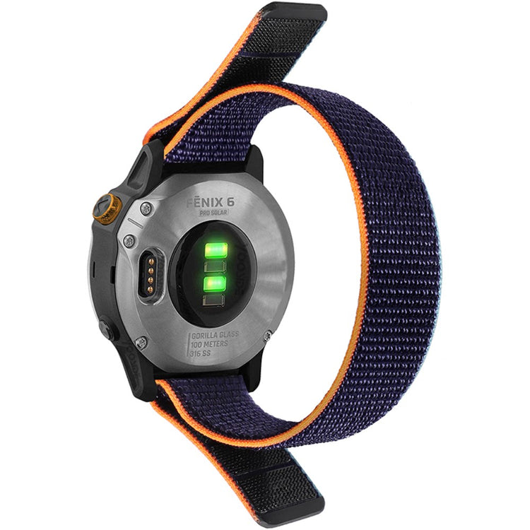 Vildt sejt Garmin Fenix 6S Nylon Rem - Blå#serie_3