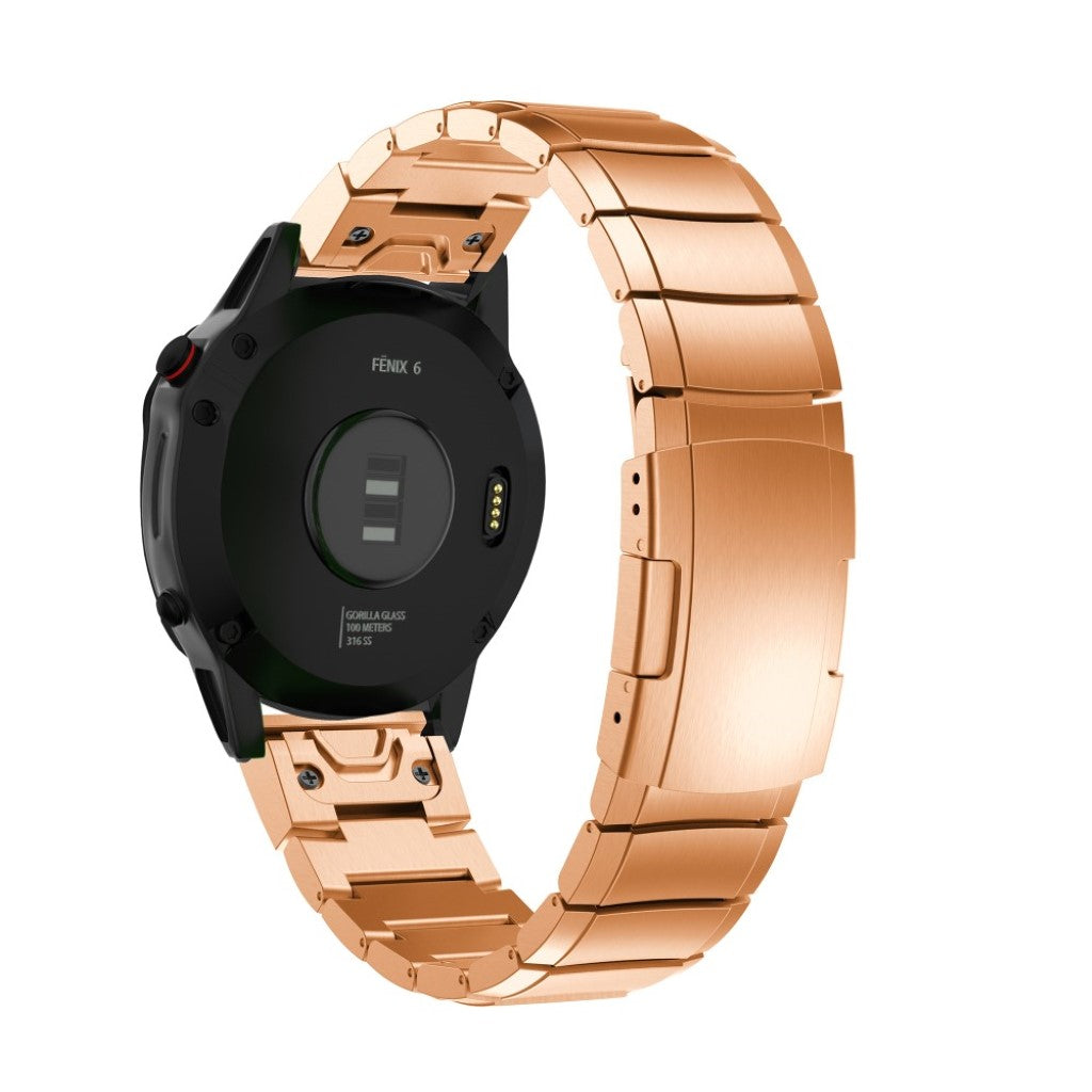 Elegant Garmin Fenix 6 Metal Rem - Pink#serie_2