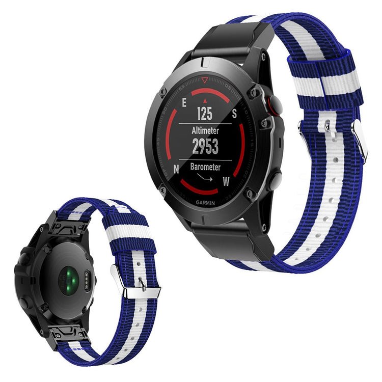 Vildt cool Garmin Venu Nylon Rem - Blå#serie_5