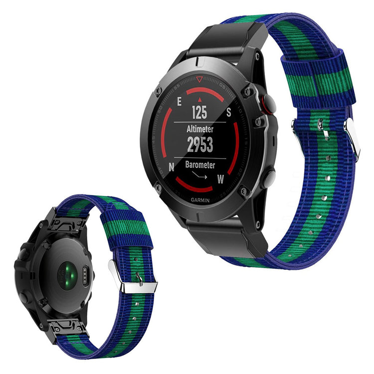 Vildt cool Garmin Venu Nylon Rem - Blå#serie_6