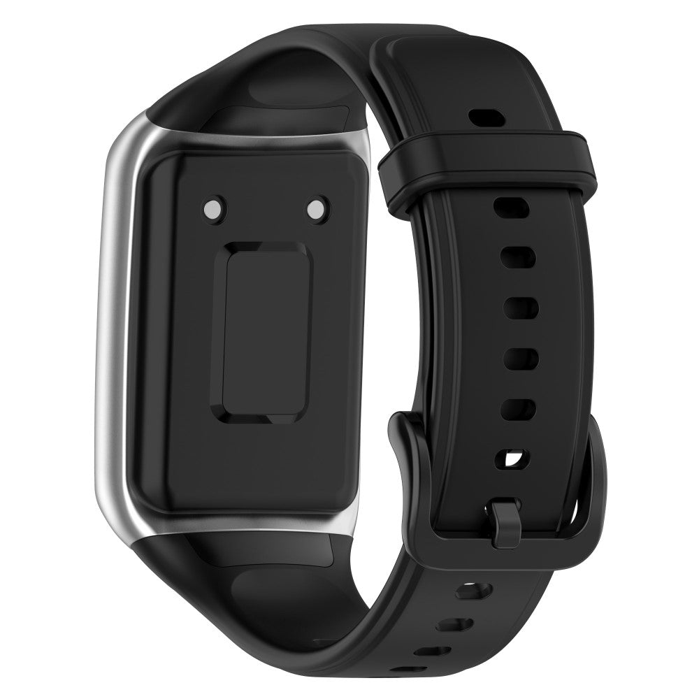 Rigtigt fed Oppo Band 2 Silikone Rem - Sort#serie_3