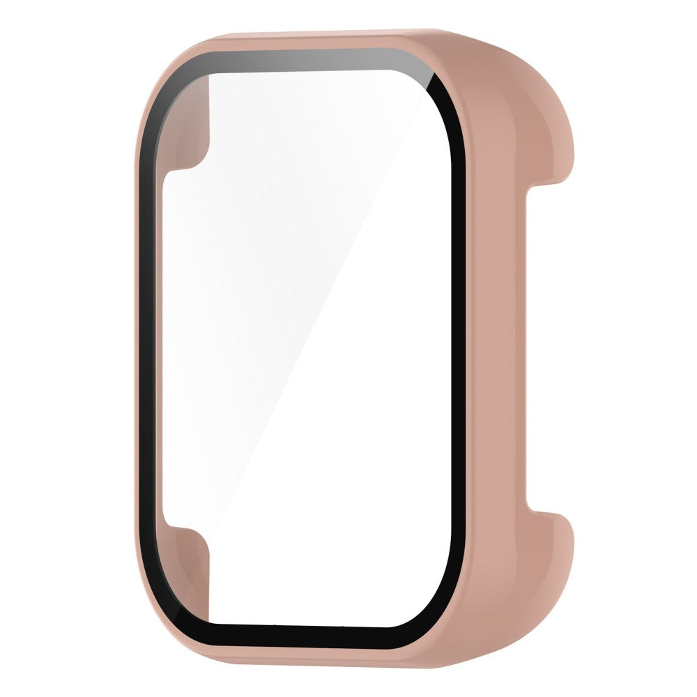 Fed Oppo Watch 2 (42mm) Cover med Skærmbeskytter i Plastik og Hærdet Glas - Pink#serie_6