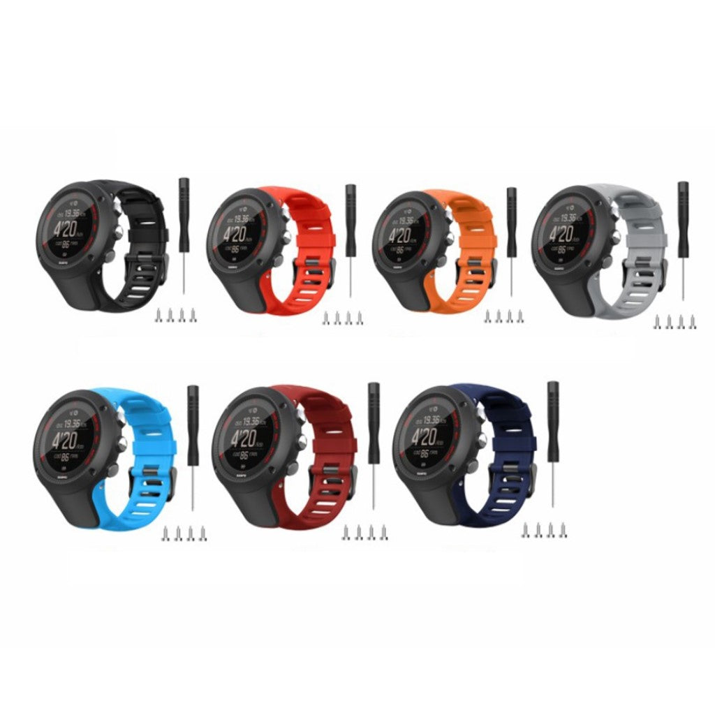 Super cool Suunto Ambit2 Silikone Rem - Sort#serie_1