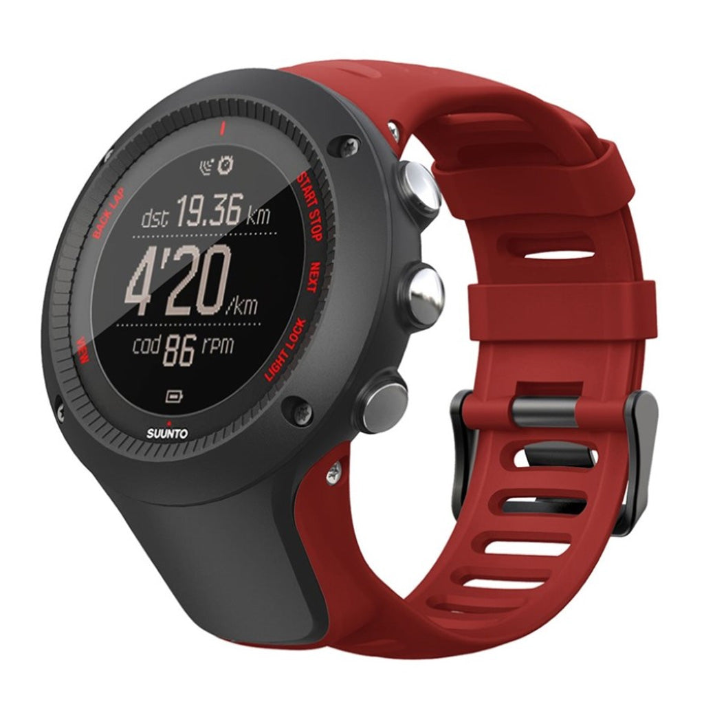 Super cool Suunto Ambit2 Silikone Rem - Rød#serie_3