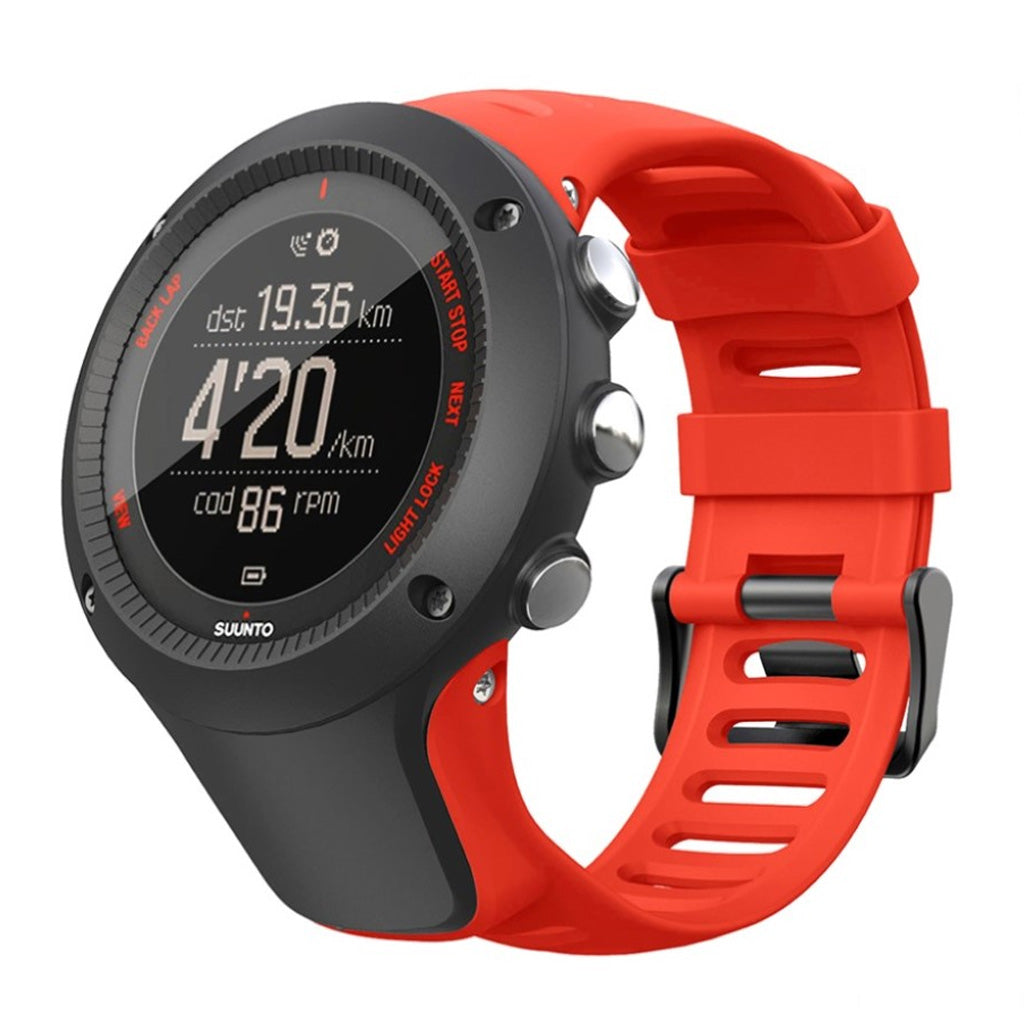 Super cool Suunto Ambit2 Silikone Rem - Rød#serie_4