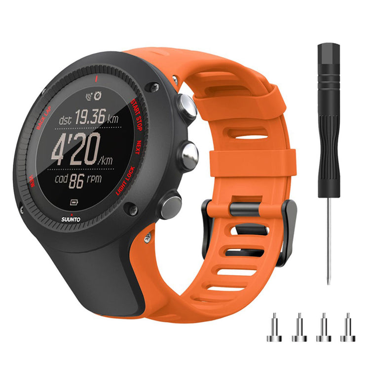 Super cool Suunto Ambit2 Silikone Rem - Orange#serie_5