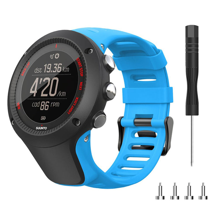 Super cool Suunto Ambit2 Silikone Rem - Blå#serie_6