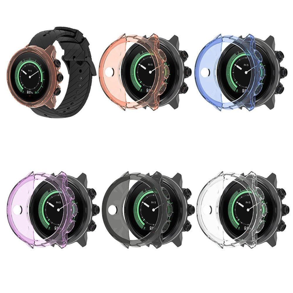 Universal Suunto Gennemsigtig Silikone Bumper  - Sort#serie_4