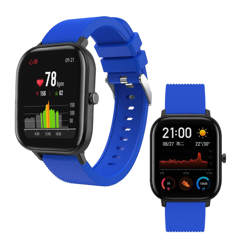 Super cool Amazfit Youth Silikone Rem - Blå#serie_6