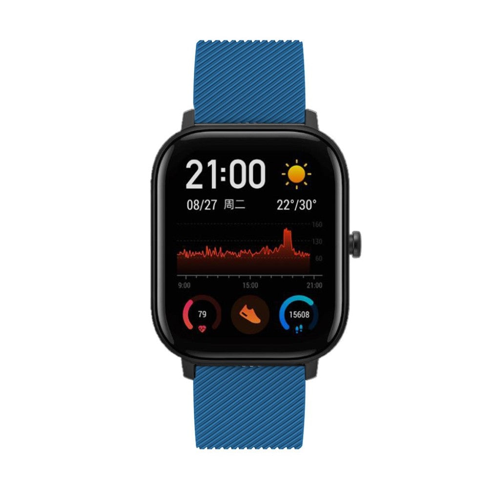 Super cool Amazfit Youth Silikone Rem - Blå#serie_7