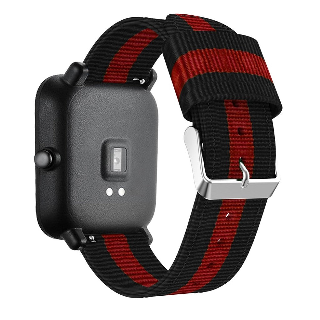 Super nydelig Amazfit GTS Nylon Rem - Rød#serie_1