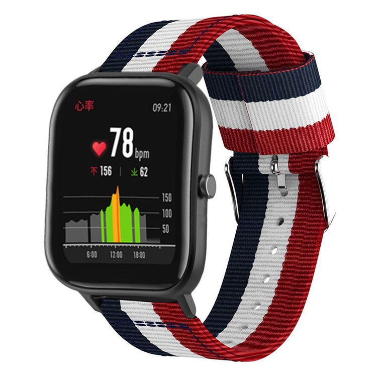 Super nydelig Amazfit GTS Nylon Rem - Flerfarvet#serie_2