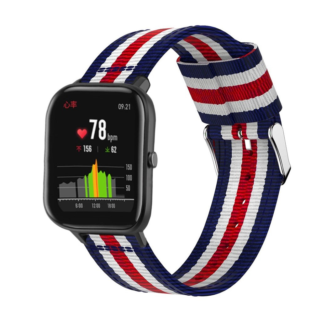 Super nydelig Amazfit GTS Nylon Rem - Flerfarvet#serie_3