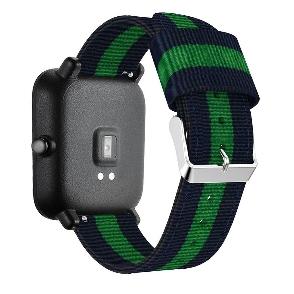 Super nydelig Amazfit GTS Nylon Rem - Blå#serie_4