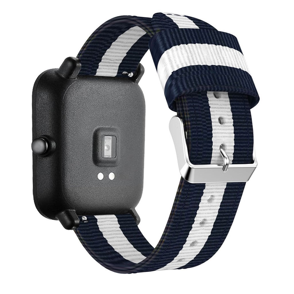 Super nydelig Amazfit GTS Nylon Rem - Blå#serie_5