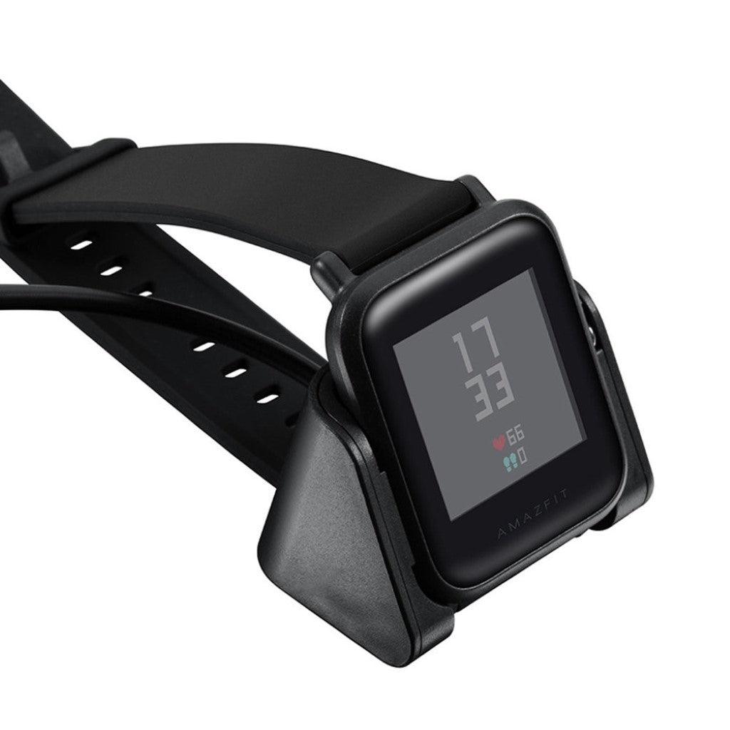 Plastik Amazfit Bip Lite Ladestation - Sort#serie_1