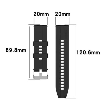 Vildt nydelig Universal Amazfit Silikone Rem - Sort#serie_1