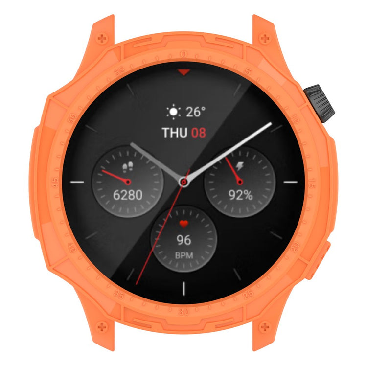 Amazfit GTR 4 Beskyttende Silikone Bumper  - Orange#serie_2