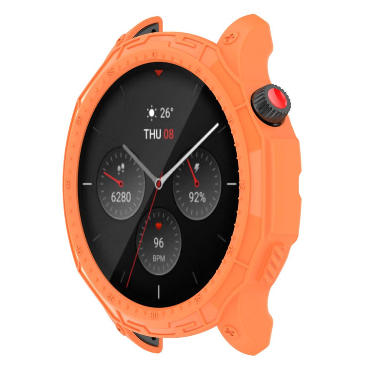 Amazfit GTR 4 Beskyttende Silikone Bumper  - Orange#serie_2