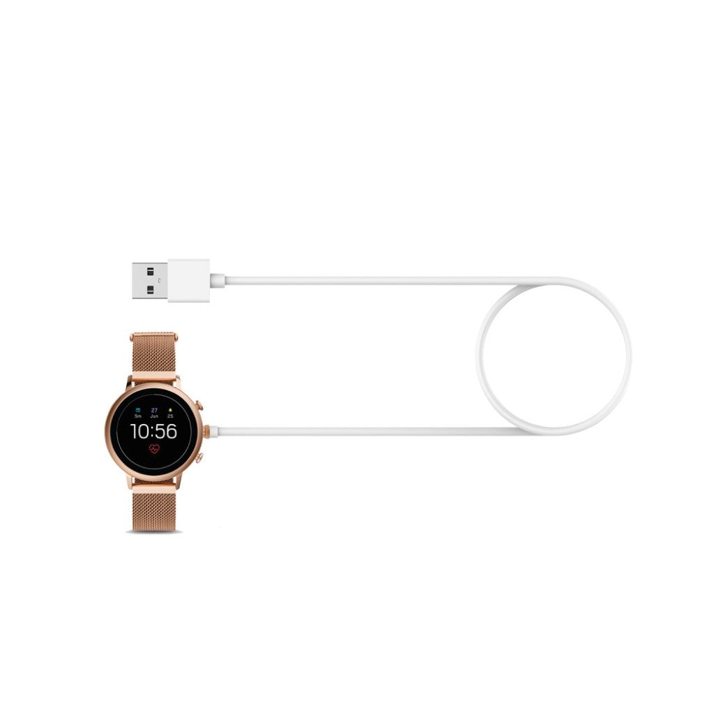 1m Universal Smartwatch USB Opladningskabel - Hvid#serie_2