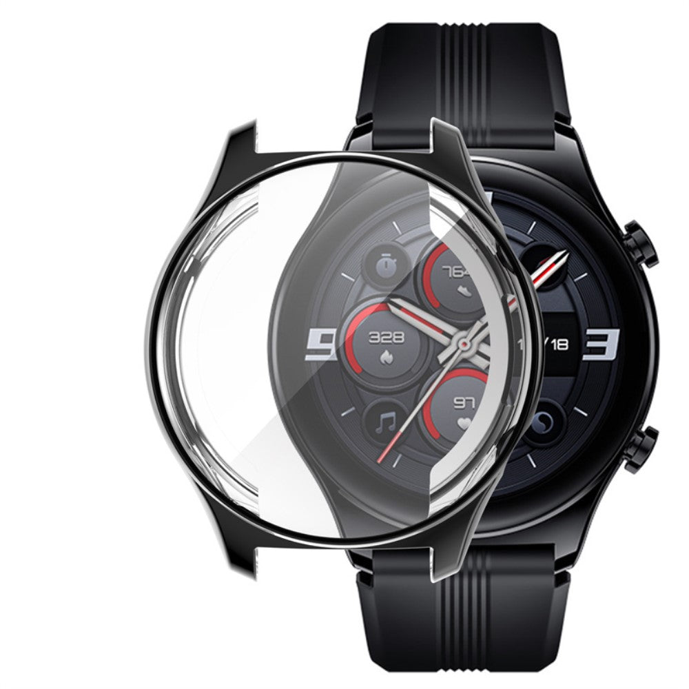 Honor Watch GS 3  Silikone Bumper  - Sort#serie_2