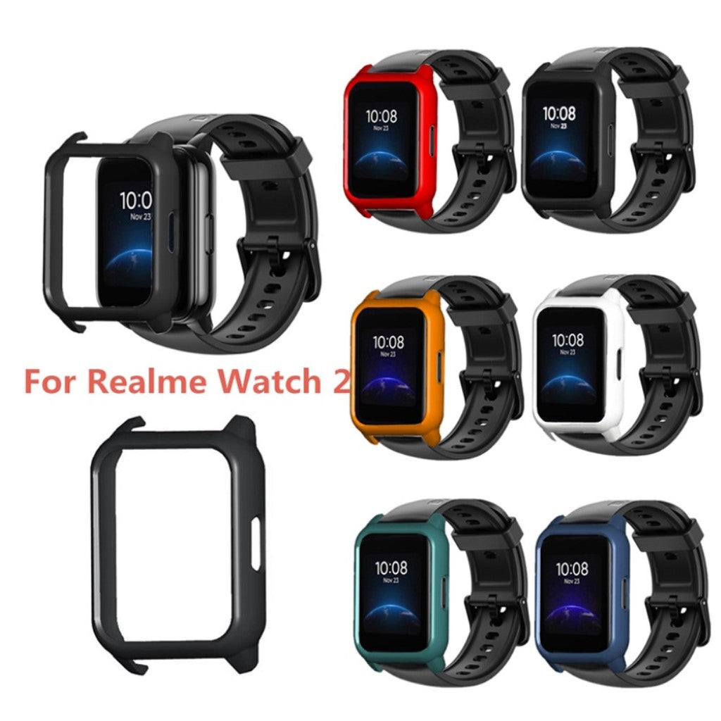 Realme Watch 2 Enkel Plastik Bumper  - Rød#serie_2