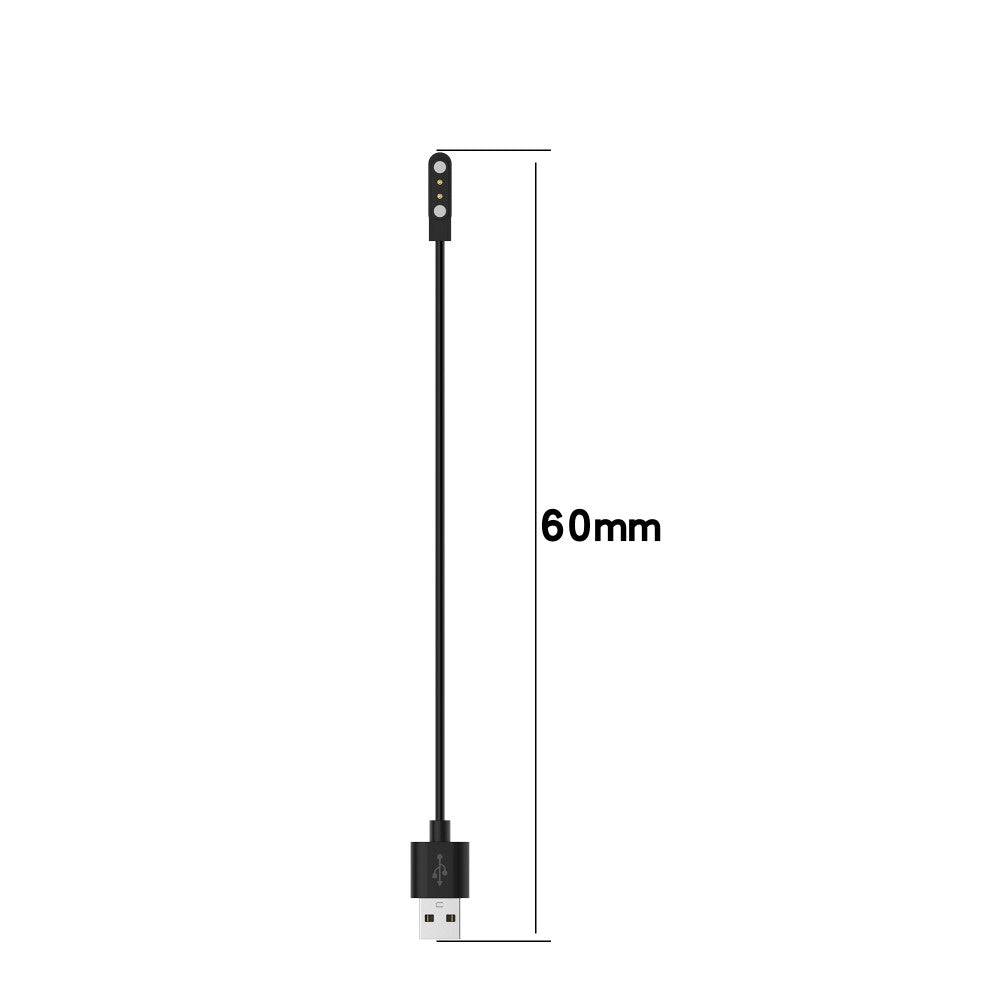 60cm Haylou RT2 (LS10)  Magnetisk  USB Opladningskabel - Sort#serie_1