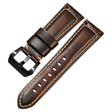 Incroyablement agréable 24mm bracelet en cuir véritable.