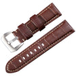 Sangle en cuir véritable de 24 mm remarquablement durable.